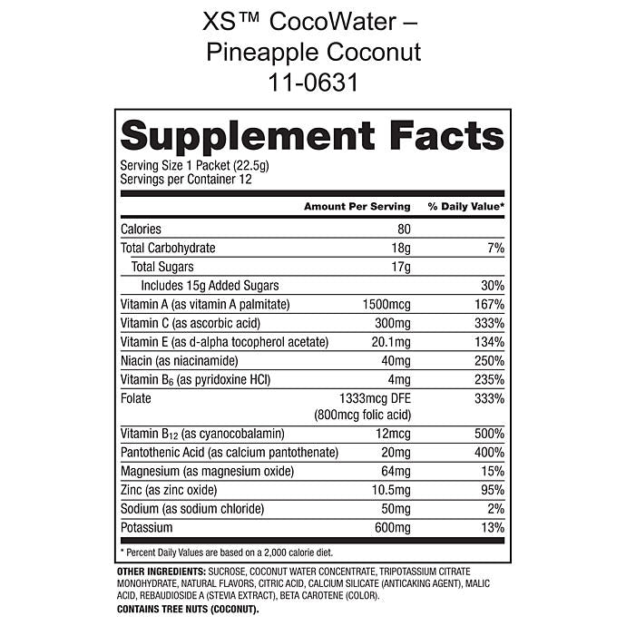 XS™ CocoWater Hydration Drink Mix