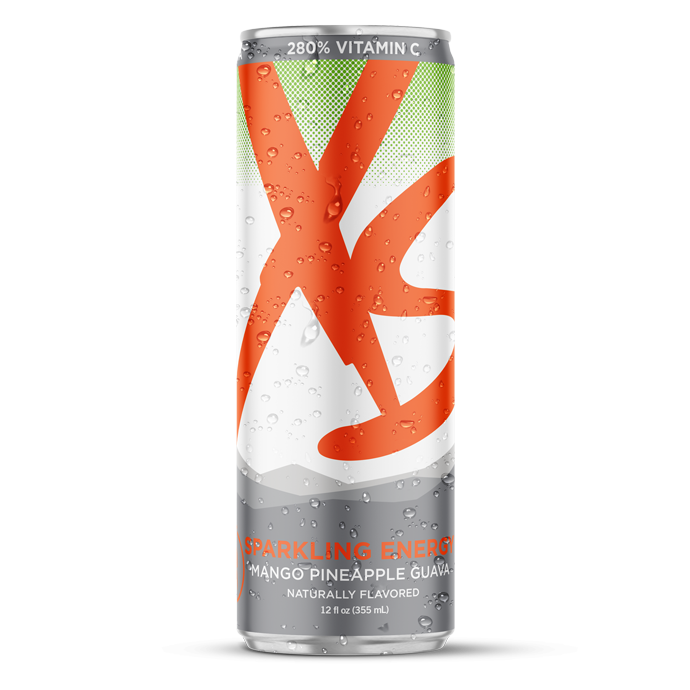 XS™ Sparkling Juiced Energy 12 oz - Mango Pineapple Guava