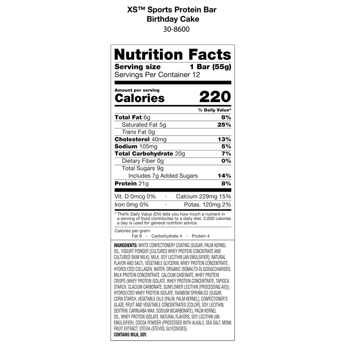 XS™ Sports Protein Bars